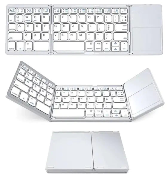 Folding Bluetooth Keyboard | Ultra-Portable Mini Wireless Keyboard for Phones, Tablets, and Laptops