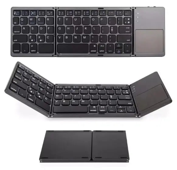 Folding Bluetooth Keyboard | Ultra-Portable Mini Wireless Keyboard for Phones, Tablets, and Laptops