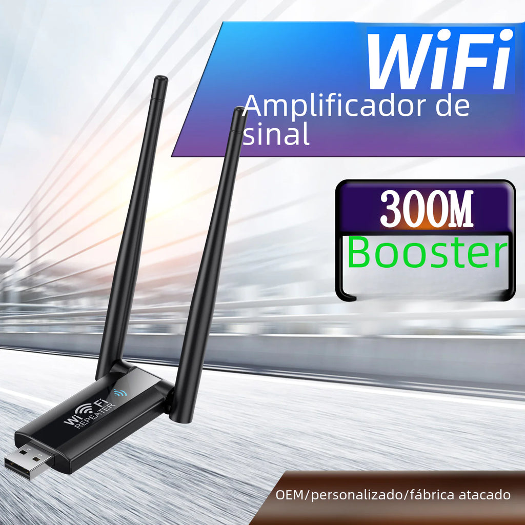 USB Wireless Repeater Router WiFi Signal Booster 300M