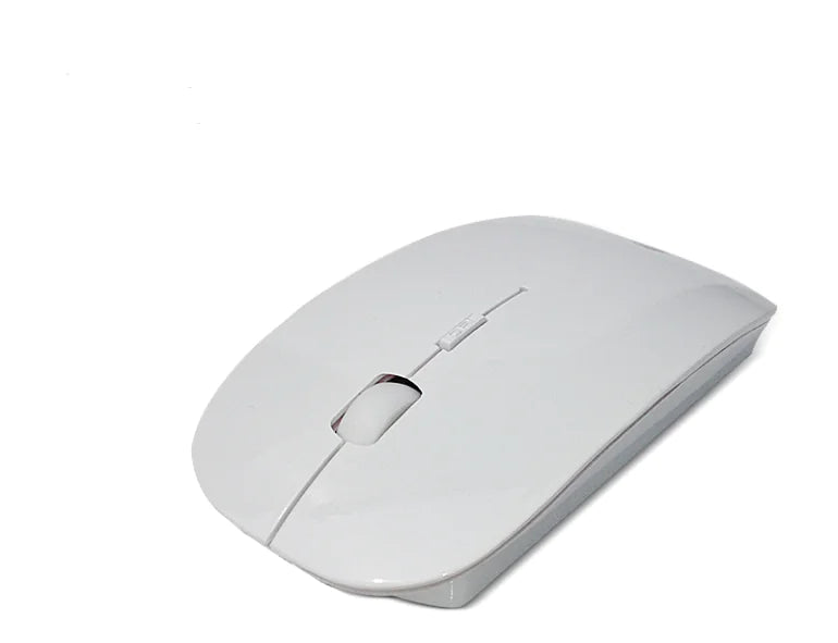 Silent Black Wireless Mouse | Slim Bluetooth OR USB Mouse for iPad, Mac, and Windows with 1600 DPI