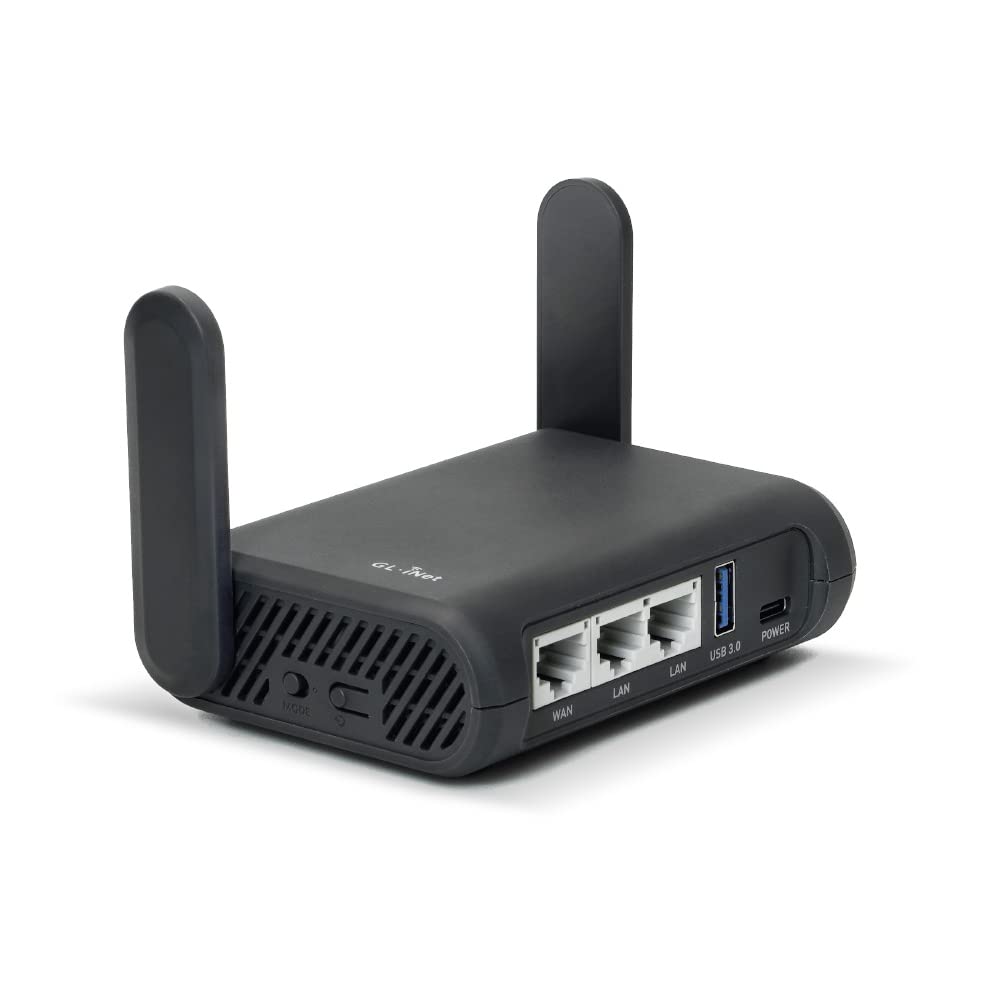 GL.iNet Slate AX (GL-AXT1800) Wi-Fi 6 Travel Router | Portable Gigabit Router with VPN Client/Server, OpenWrt, and Hotel Wi-Fi Support