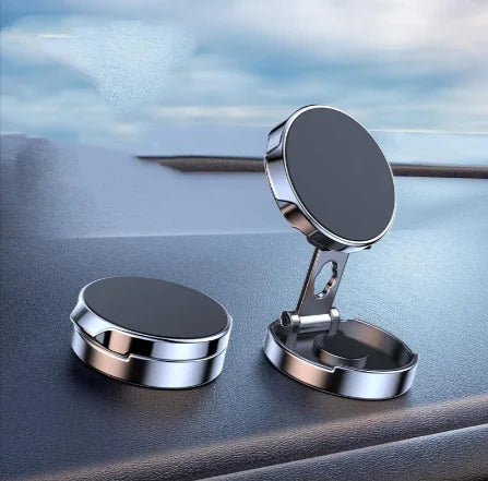 Magnetic Rotating Car Phone Holder | Height-Adjustable Suction Cup Phone Mount for Car, Desk, and Home