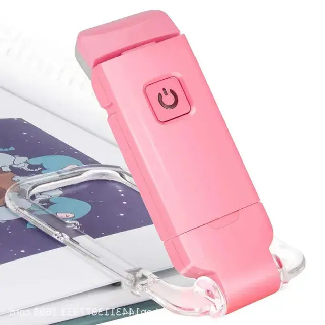 USB Rechargeable Clip-On Book Light | Adjustable LED Reading Light with Eye Protection