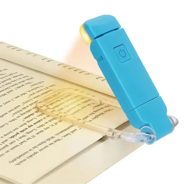USB Rechargeable Clip-On Book Light | Adjustable LED Reading Light with Eye Protection