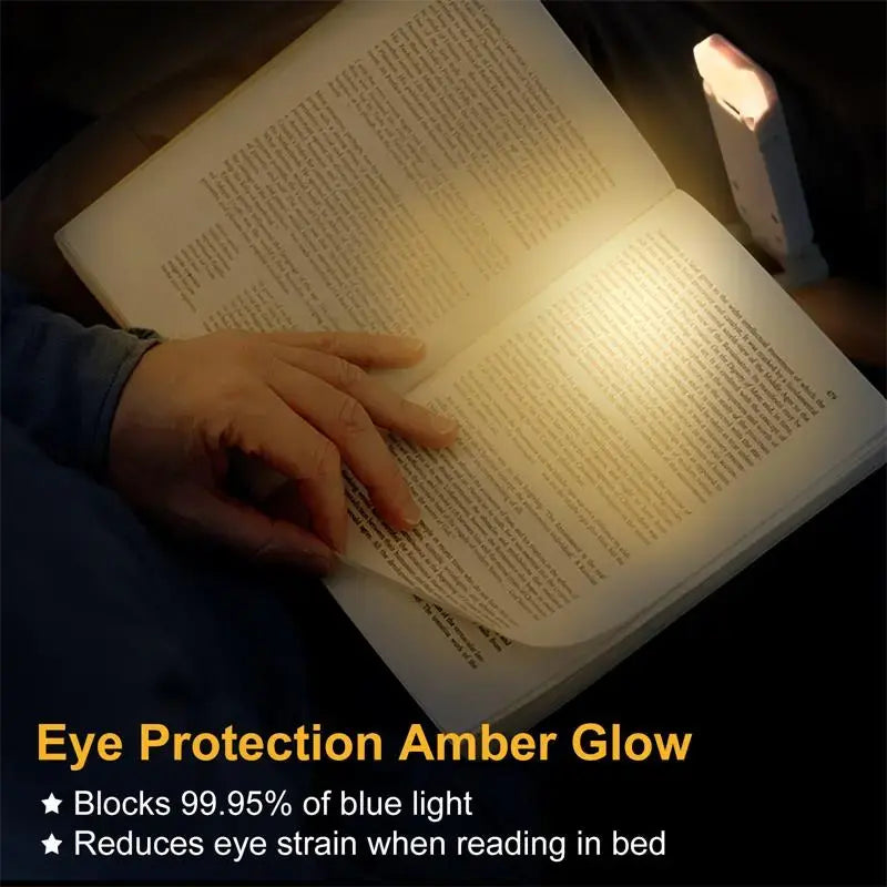 USB Rechargeable Clip-On Book Light | Adjustable LED Reading Light with Eye Protection