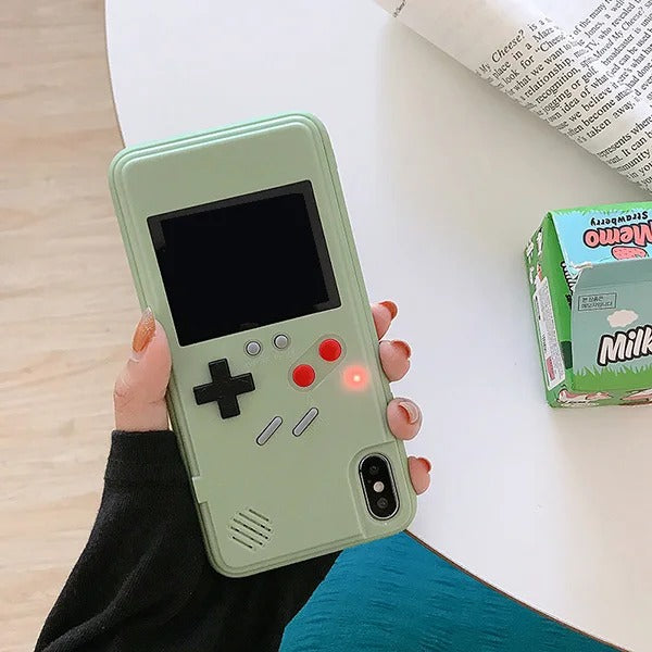 iPhone Retro Gameboy Case | Protective Phone Case with Built-In Classic Games
