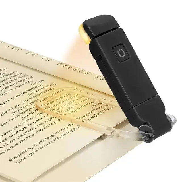 USB Rechargeable Clip-On Book Light | Adjustable LED Reading Light with Eye Protection